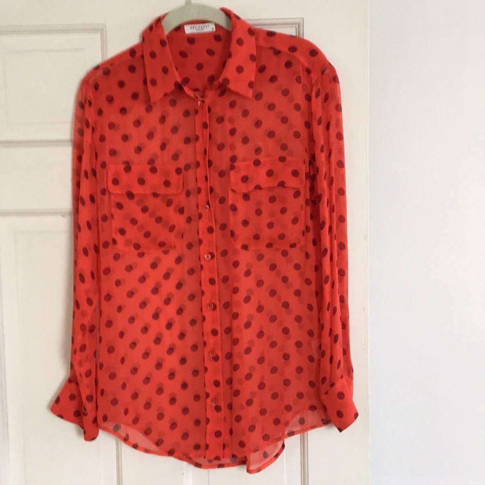 Equipment 100%silk blouse